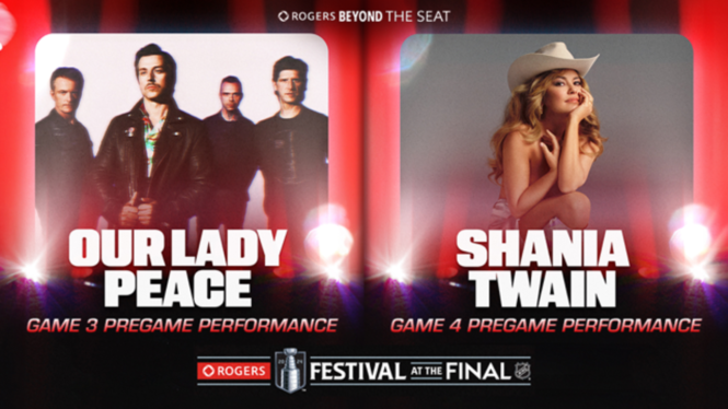 Shania Twain & Our Lady Peace to Headline NHL Concerts for Stanley Cup Final