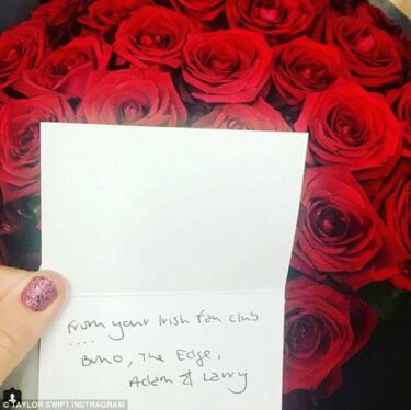 Taylor Swift Receives Flowers (And a Request) From U2 As The Eras Tour Hits Dublin