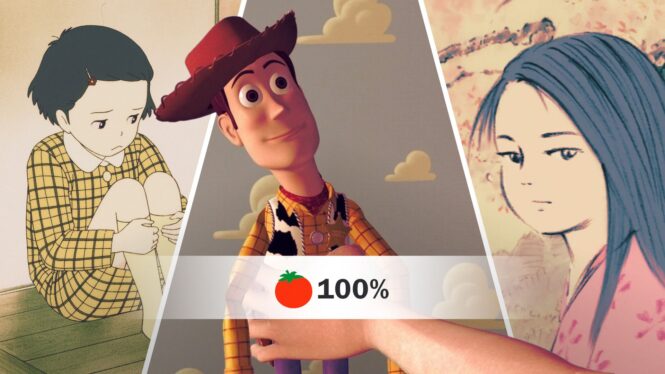 The 6 Animated Movies With 100% On Rotten Tomatoes