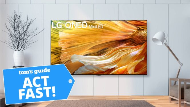 This 65-inch LG OLED TV is $700 off, delivered before the Super Bowl