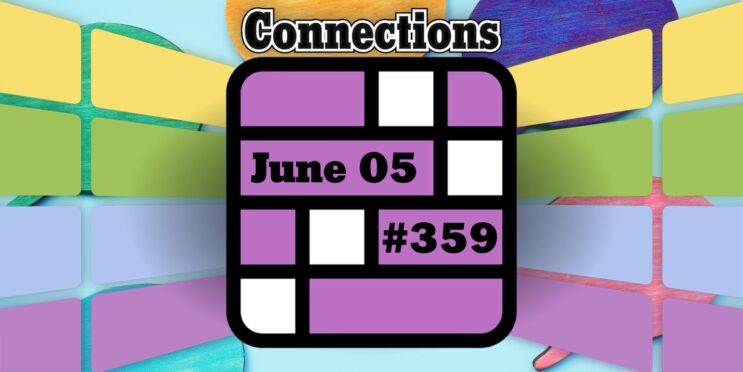 Today’s Connections Hints & Answers For June 5, 2024 (Puzzle #359)