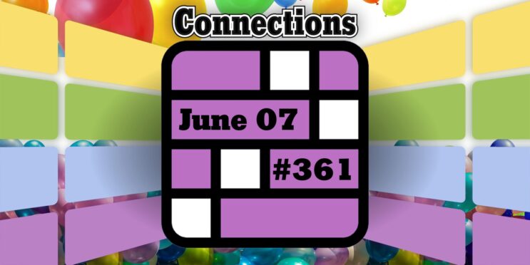 Today’s Connections Hints & Answers For June 7, 2024 (Puzzle #361)