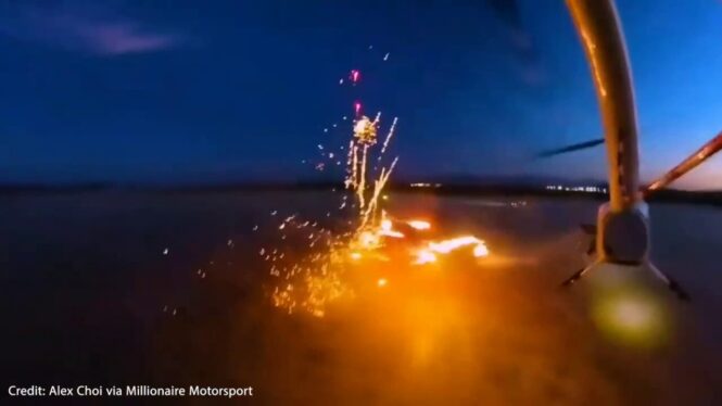YouTuber Alex Choi charged with shooting fireworks at a Lambo from a helicopter