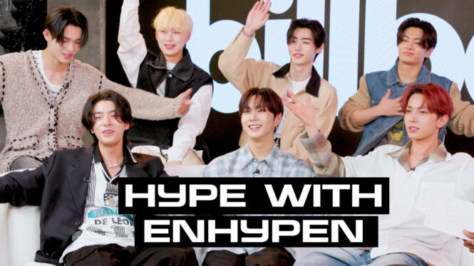 ENHYPEN Plays ‘Who Gets the Most Hype’ | Billboard News