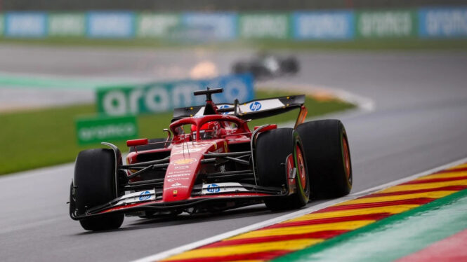 Ferrari’s Charles Leclerc to start Belgian F1 GP from pole position