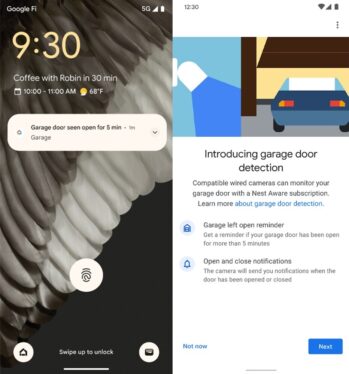 Google’s Nest Cameras will now alert you if you left the garage door open