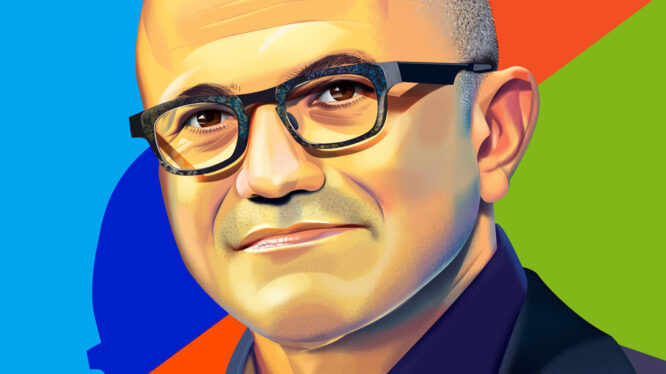 How Microsoft’s Satya Nadella Became Tech’s Steely Eyed A.I. Gambler