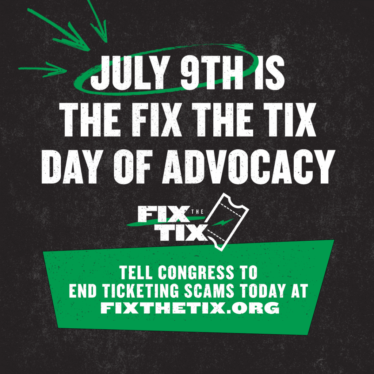 Indie Venues & More Call for Day of Action to Pass Ticketing Reform Legislation on July 9