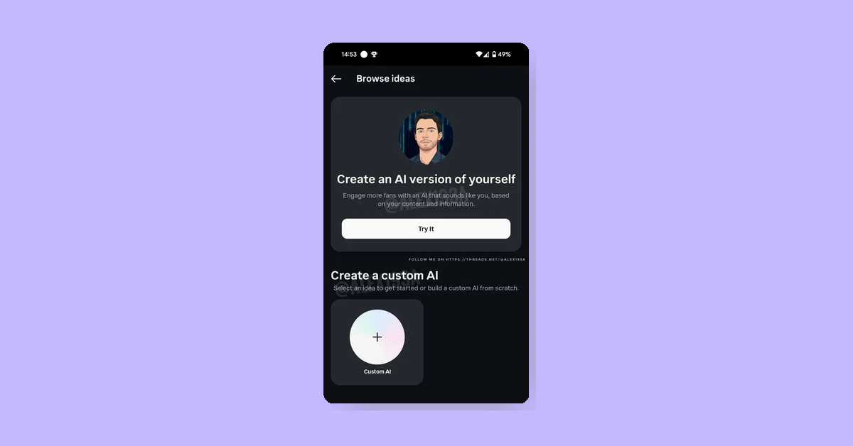 Instagram starts letting people create AI versions of themselves