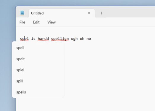 Notepad’s spellcheck and autocorrect are rolling out to everybody after 41 years