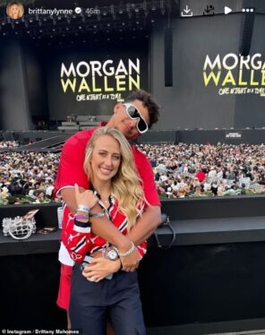 Patrick Mahomes, Ashton Kutcher & Mila Kunis Among Celebrities at Morgan Wallen’s BST Hyde Park Concert in London