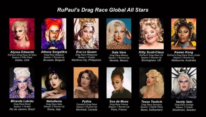 RuPauls Drag Race Global All Stars Cast Guide