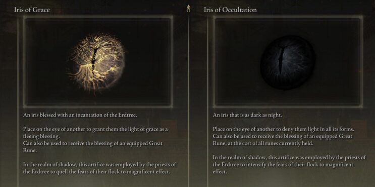 Should You Use Iris Of Grace Or Iris Of Occultation In Elden Ring: Shadow Of The Erdtree?