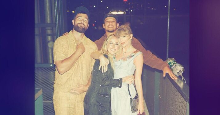 Taylor Swift & Travis Kelce Double Date With Patrick & Brittany Mahomes in New Photos