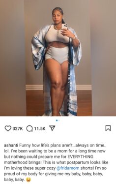 Ashanti Confirms She Welcomed Her First Baby With Nelly: ‘This Is What Postpartum Looks Like’