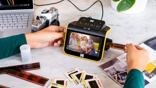 Bridge past and present with this digital film scanner on sale from Kodak