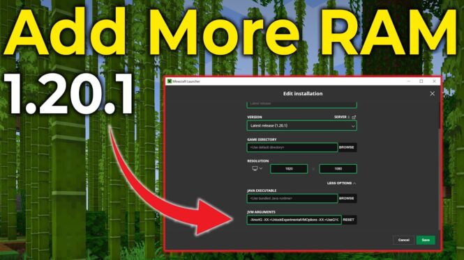 How to allocate more RAM to Minecraft