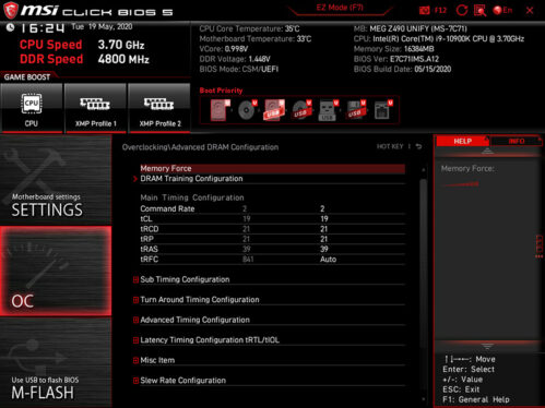 How to overclock RAM