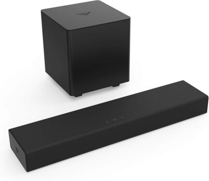 I just found this bass-heavy Vizio 20-inch home theater sound bar for $70