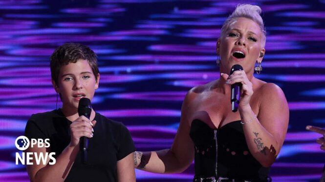 P!nk Asks ‘What About Us’ in Moving 2024 DNC Performance With Daughter Willow