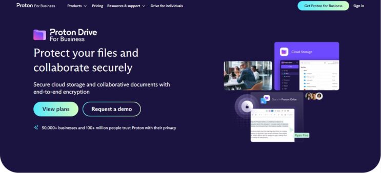 Proton Drive now has a tier for business users