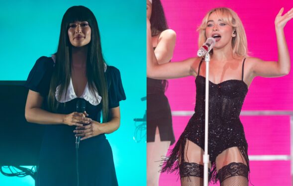 Sabrina Carpenter Joined by Kacey Musgraves for ‘These Boots Are Made for Walkin” at Outside Lands