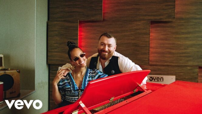 Sam Smith & Alicia Keys Cozy Up for an ‘Intimate’ Studio Session in ‘I’m Not the Only One’ Video