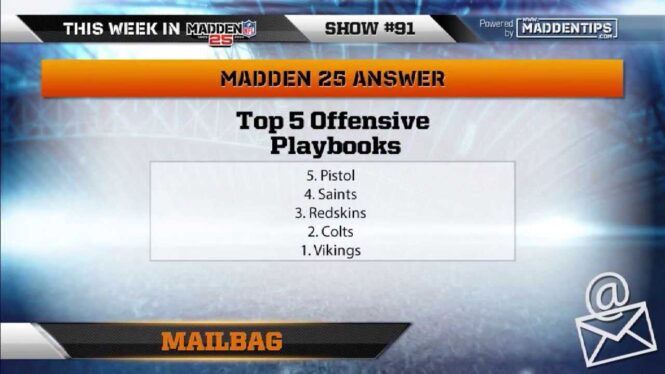 The Best Offensive Playbooks In Madden 25