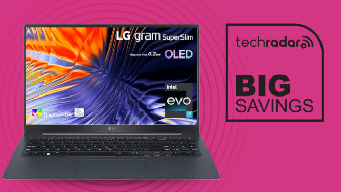 The LG Gram laptop with OLED screen is $600 off