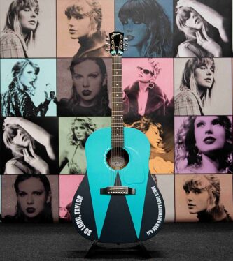 Wembley Stadium Gifts Taylor Swift Custom Guitar to Celebrate Eras Tour Achievement