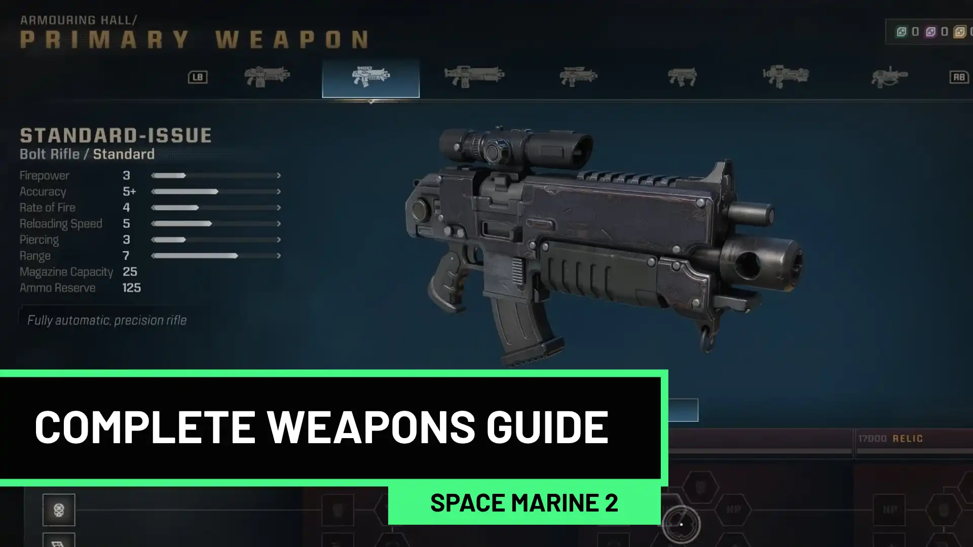 All weapons and perks in Warhammer 40,000: Space Marine 2