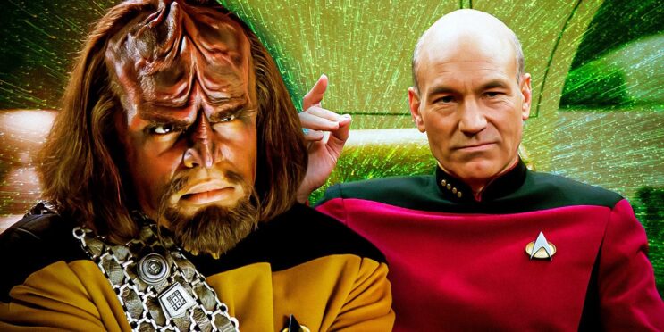 Captain Picard Is Just As Badass As Worf In Star Trek: TNG’s First Big Klingon Episode