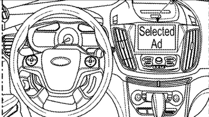 Ford patents way to pipe ads into your vehicle’s cabin