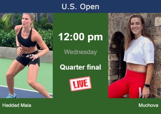 How to watch Haddad Maia vs. Muchova in the 2024 US Open online for free