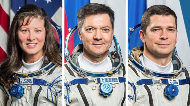 NASA Astronaut Tracy C. Dyson, Crewmates Return from Space Station