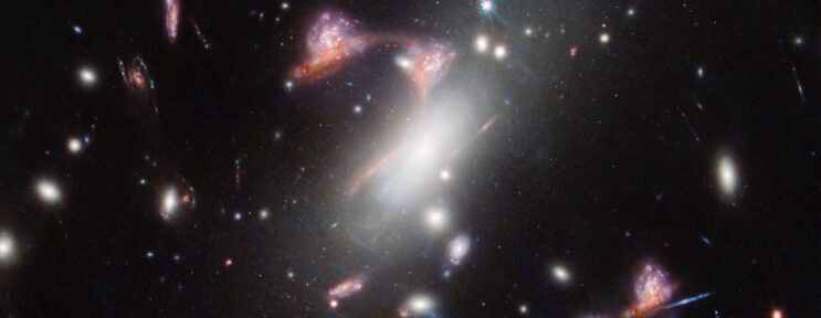 NASA’s Webb Reveals Distorted Galaxy Forming Cosmic Question Mark