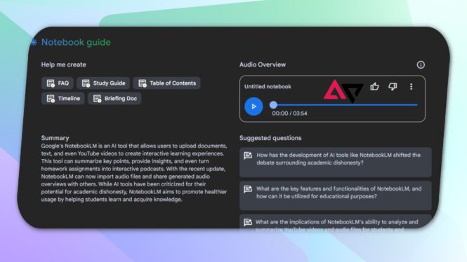 NotebookLM can now summarize YouTube videos