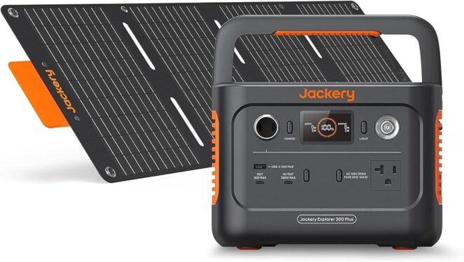 The Jackery Explorer 300 Plus portable power station is $240 today normally $300