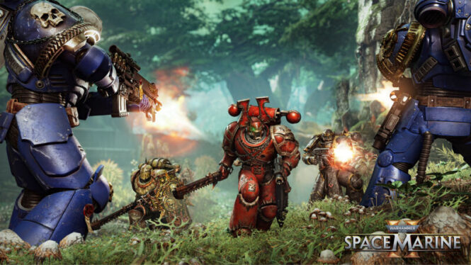 Warhammer 40K: Space Marine 2 is serious heavy-metal shooting and slashing