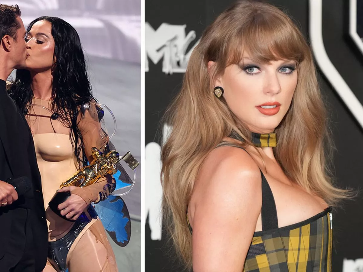 Watch Katy Perry Make Taylor Swift’s Jaw Drop With a Censored Remark at the 2024 VMAs