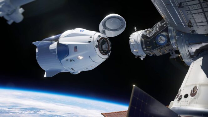 Watch the Crew Dragon hurtling through space at 17,500 mph