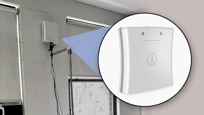 WaveCore runs right through a concrete wall with gigabit-speed network signal