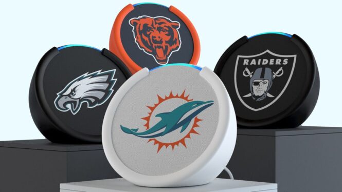 Amazon partners with the NFL to launch limited-edition Echo Pops