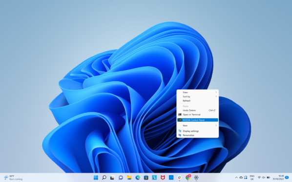 How to open the Nvidia Control Panel