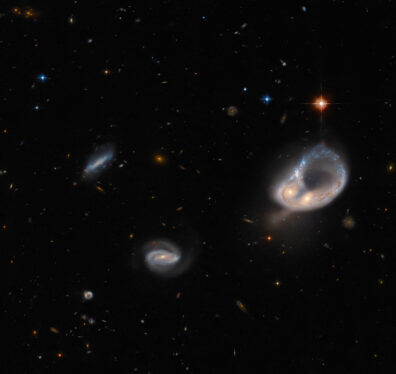 Hubble Observes a Peculiar Galaxy Shape