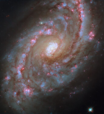 Hubble Spots a Grand Spiral of Starbursts