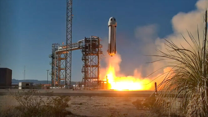 Mini ‘2001’ monoliths fly into space on first flight of Blue Origin’s 2nd crew ship