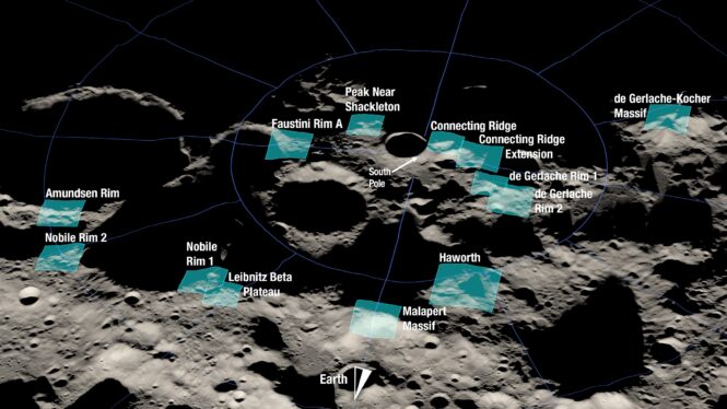 NASA Provides Update on Artemis III Moon Landing Regions