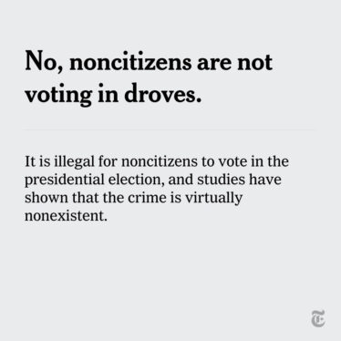 No, noncitizens are not voting in droves.