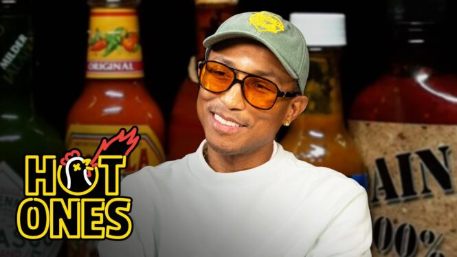 Pharrell Williams Opens Up About Working With Missy Elliott, Daft Punk & More on ‘Hot Ones’